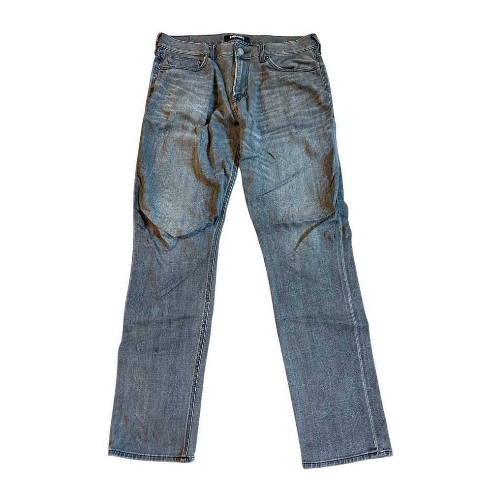 Express Men’s 34x34 Slim‎ Straight 4-Way Stretch Jeans EUC